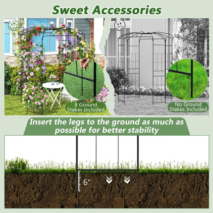 Birdcage Shape Gazebo for Climbing Plants and Wedding Ceremony Decoration - Outdoor Decor