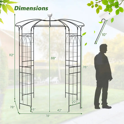 Birdcage Shape Gazebo for Climbing Plants and Wedding Ceremony Decoration - Outdoor Decor