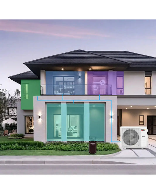Blast Pro 38000 BTU 2 Zone 20 SEER2 Mini Split AC with Heat Pump-18K + 18K - 2 Zone Mini Split
