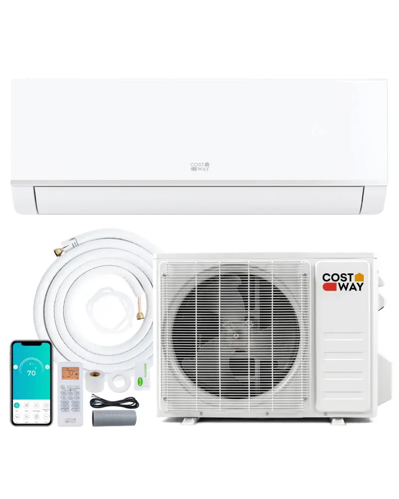 Blast Pro Series 24000 BTU 20 SEER2 208-230V Wifi Enabled Mini Split Air Conditioner and Heater - White - 24000 BTU