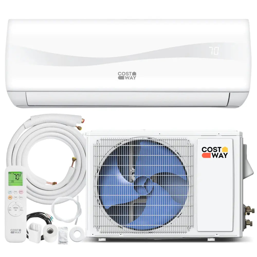 Blast Series 12000 BTU 17 SEER2 208-230V Mini Split Air Conditioner with Heat Pump - White - 12000 BTU Mini Split