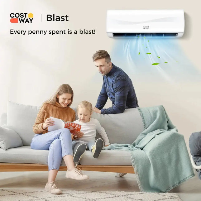 Blast Series 9000 BTU 17 SEER2 208-230V Ductless Mini Split Air Conditioner and Heater Costway
