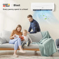 Blast Series 9000 BTU 19 SEER2 115V Ductless Mini Split Air Conditioner and Heater - White - 9000 BTU Mini Split