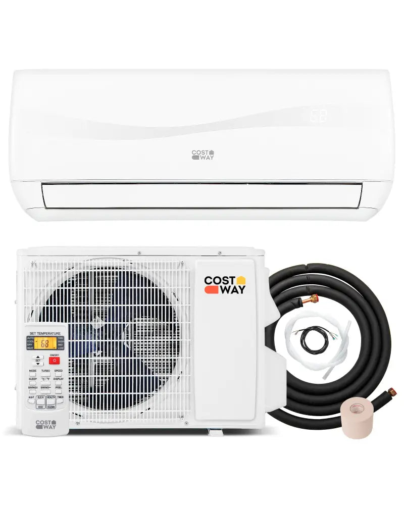 Blast Series 9000 BTU 19 SEER2 115V Ductless Mini Split Air Conditioner and Heater - White - 9000 BTU Mini Split
