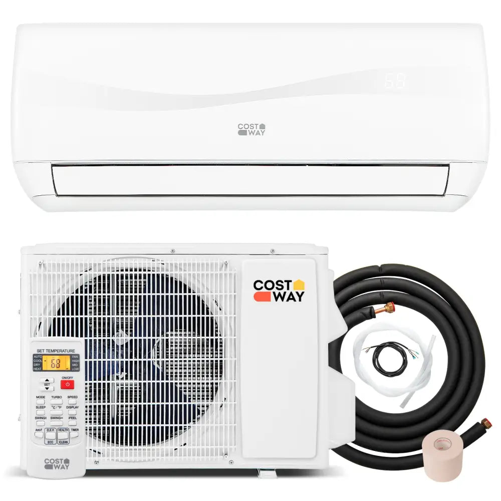 Blast Series 9000 BTU 19 SEER2 115V Ductless Mini Split Air Conditioner and Heater - White - 9000 BTU Mini Split