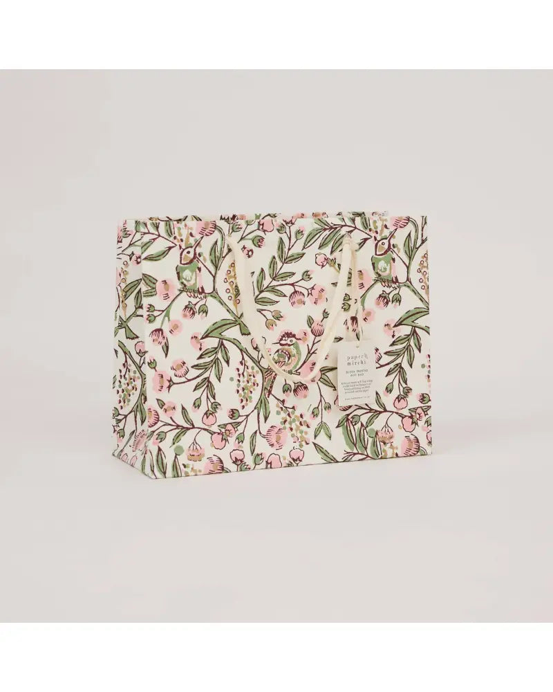 Block Printed Gift Bags (Medium) - Blush Refresh