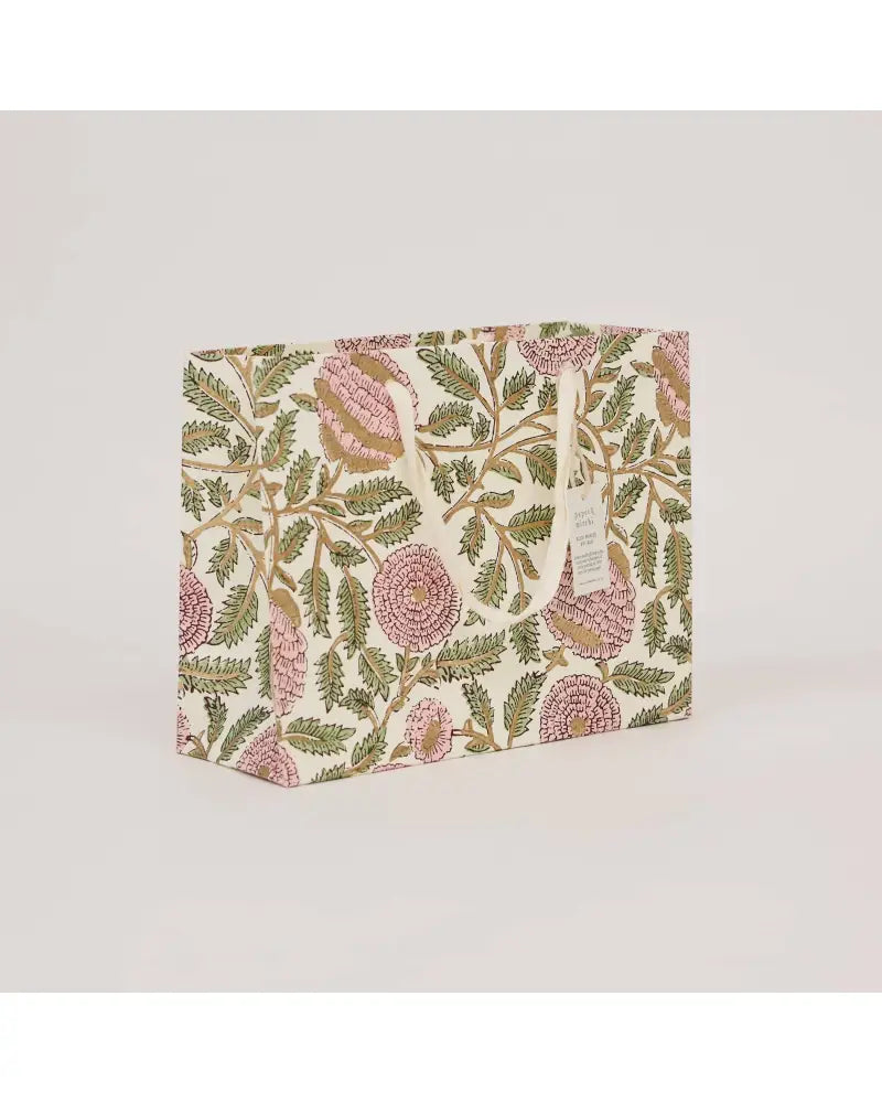 Block Printed Gift Bags (Medium) - Blush Refresh