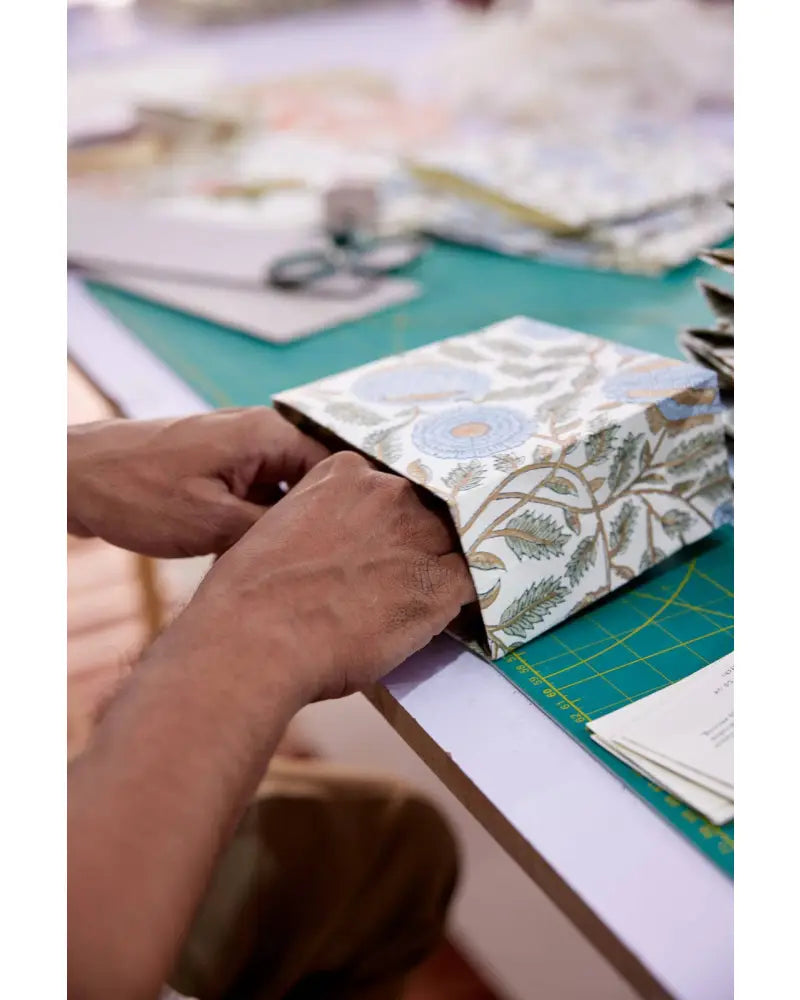 Block Printed Gift Bags (Small) - Blue Stone Refresh