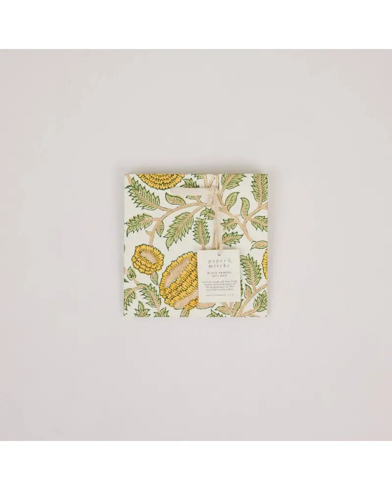 Block Printed Gift Bags (Small) - Sunshine Refresh