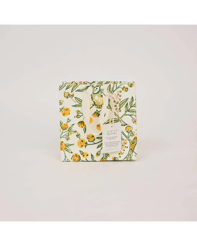 Block Printed Gift Bags (Small) - Sunshine Refresh