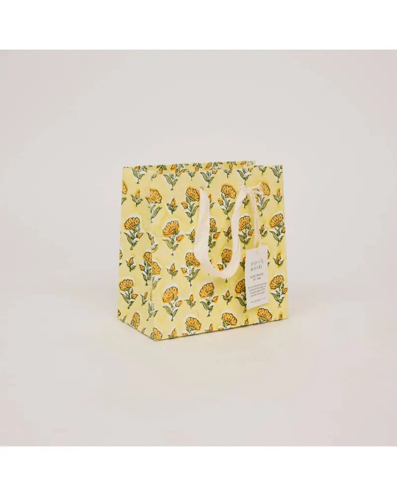 Block Printed Gift Bags (Small) - Sunshine Refresh
