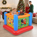 Blow Up Jumping House for Kids with Transparent Side Walls-Blue - Blue - Bounce House