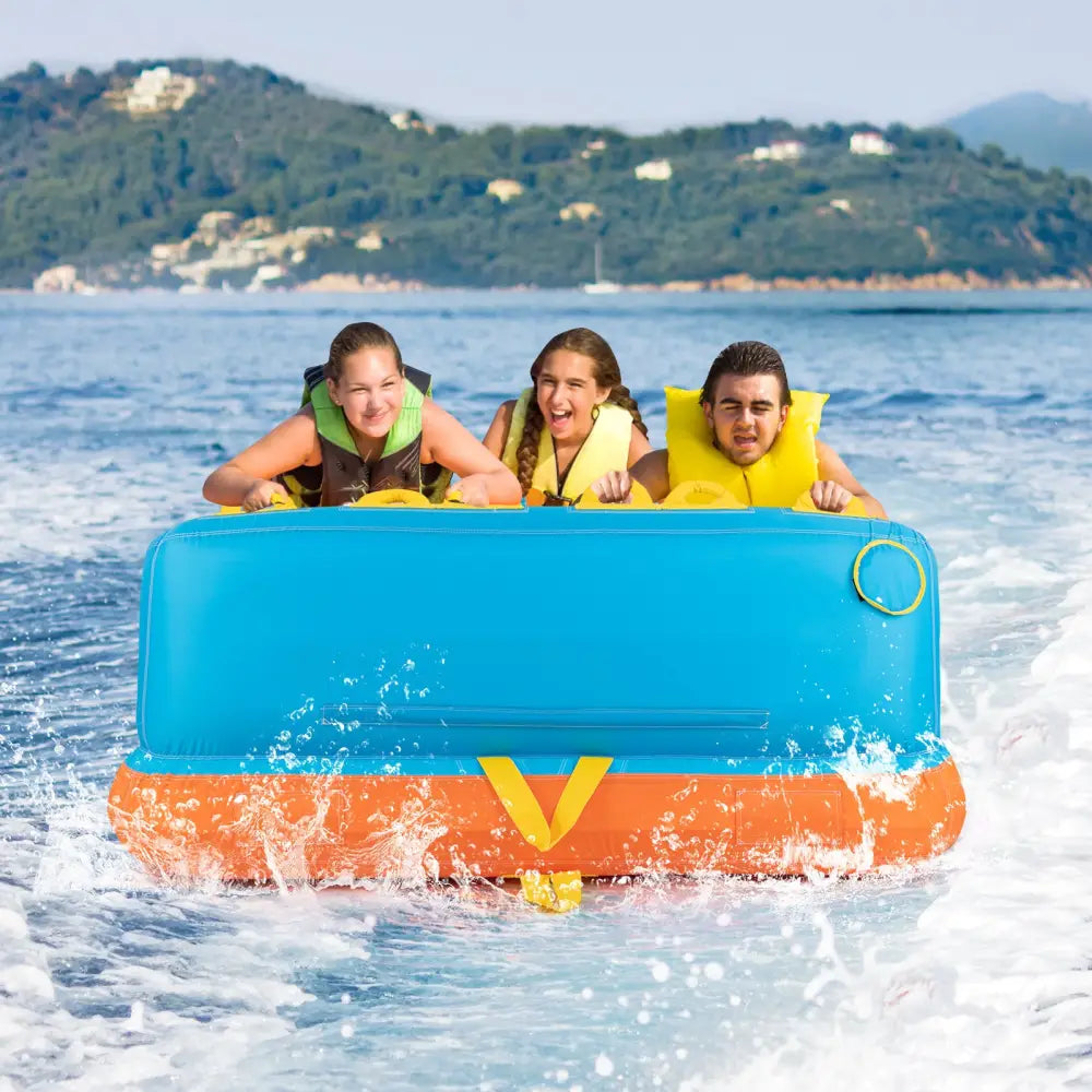 Boating 3 Riders Towable Tube Water Sport Towables Sofa Pull Tube with Nylon Cover - Water Sports