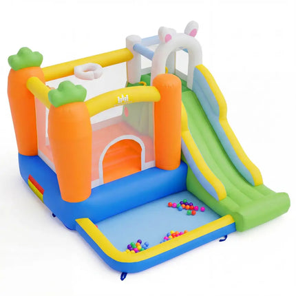 Bounce House for Kids 3-12 with Climbing Wall for Backyard Party - Multicolor - Bounce House
