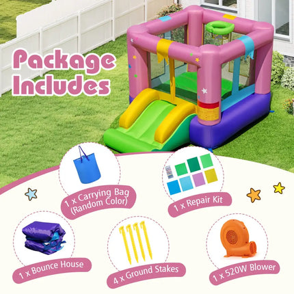 Bouncy Castle with Jumping Area and 520W Blower - Bounce House
