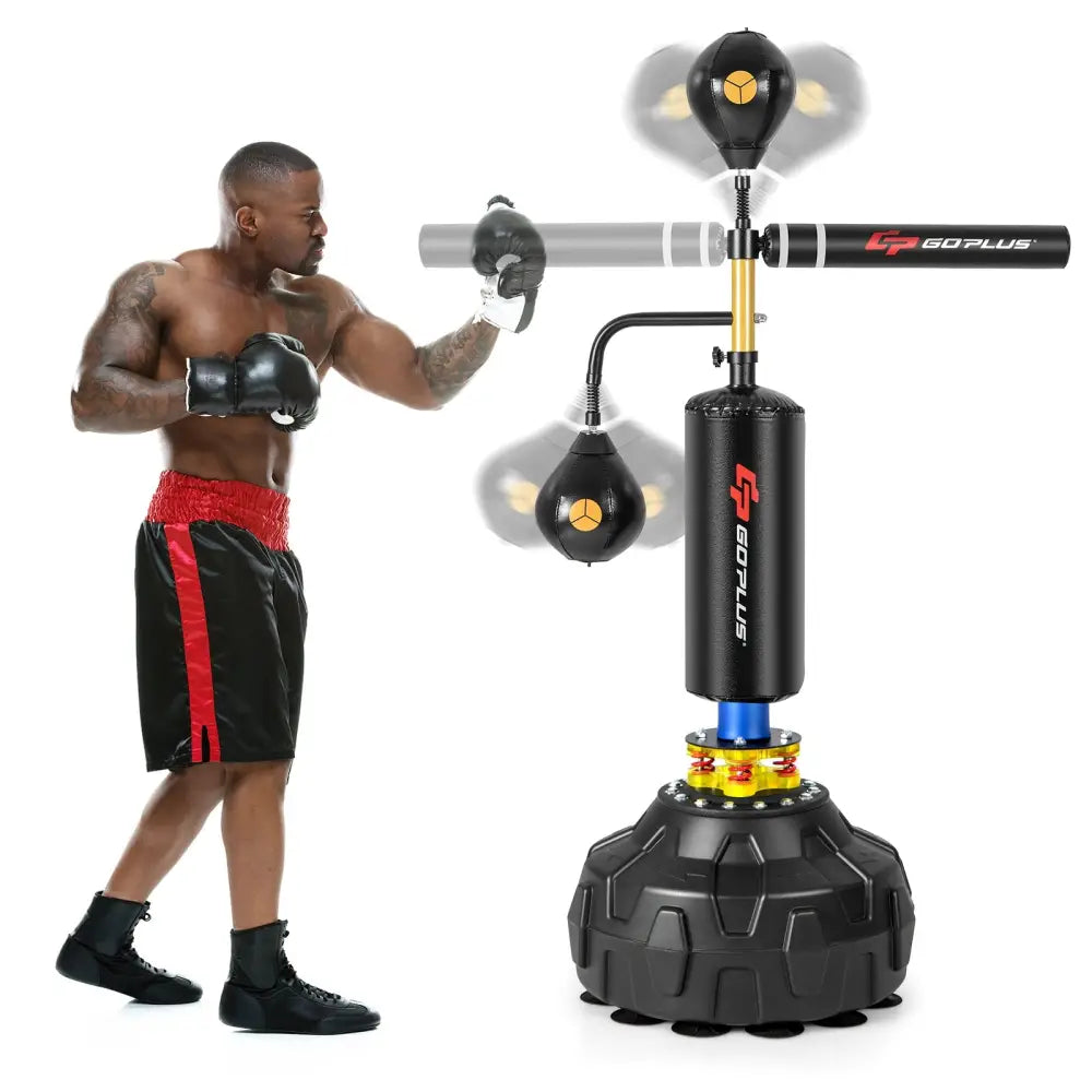 Boxing Speed Trainer Freestanding Fillable 360° Spinning Bar Adjustable Height - Boxing & Martial Arts