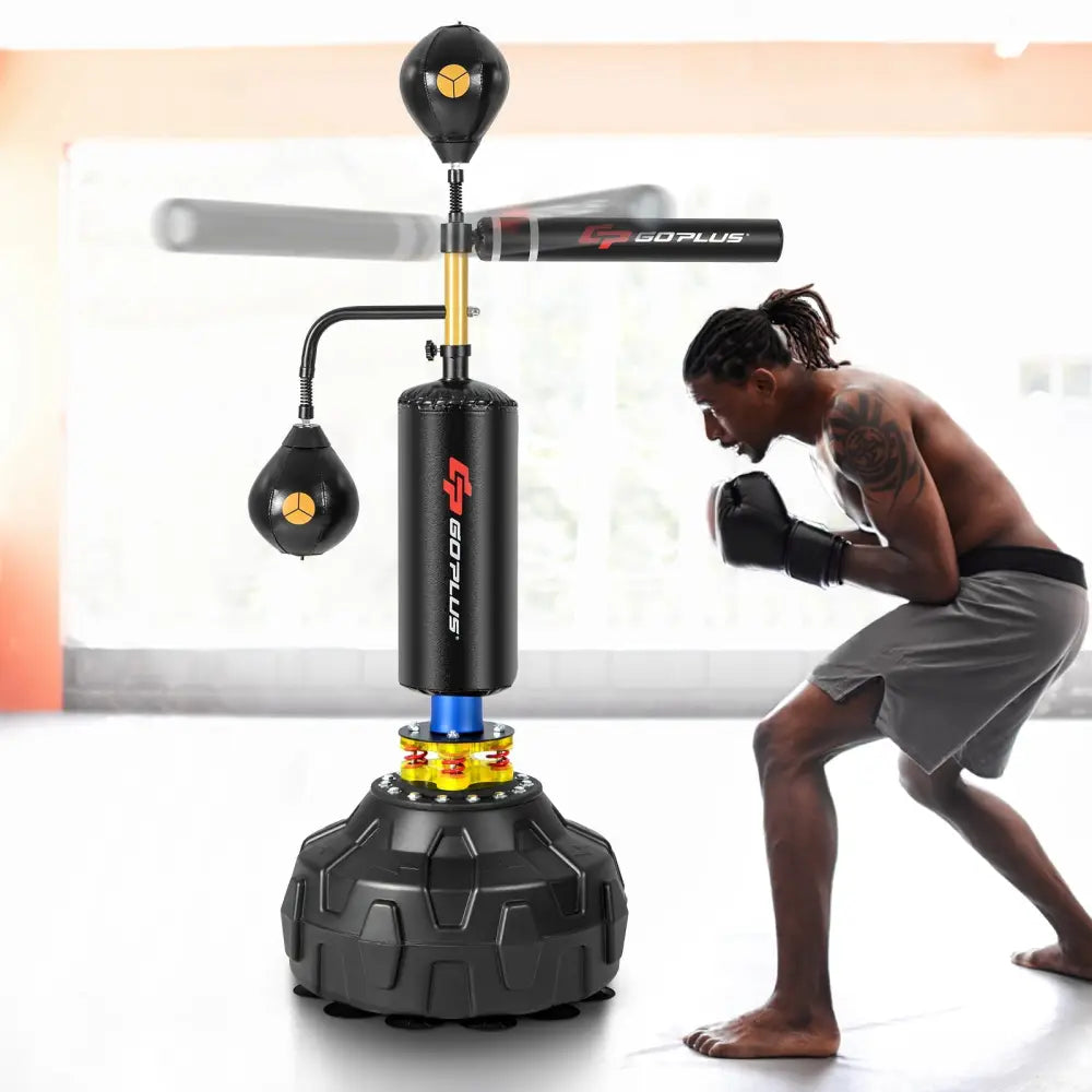 Boxing Speed Trainer Freestanding Fillable 360° Spinning Bar Adjustable Height - Boxing & Martial Arts