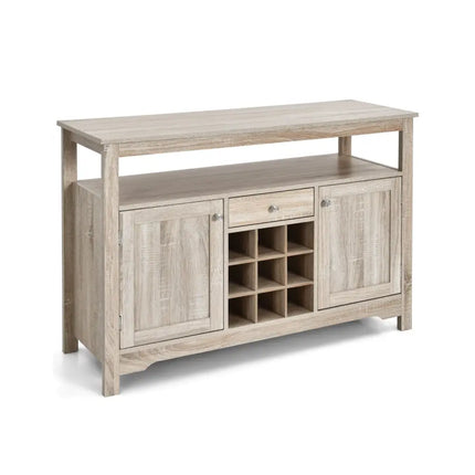 Buffet Server Sideboard Wine Cabinet Console-Gray - Gray - Sideboards Cabinets & Buffets