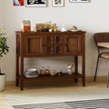 Buffet Sideboard Cabinet with 2 Doors and 2 Drawers-Brown - Brown - Sideboards Cabinets & Buffets