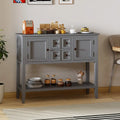 Buffet Sideboard Cabinet with 2 Doors and 2 Drawers-Gray - Gray - Sideboards Cabinets & Buffets