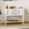 Buffet Sideboard Cabinet with 2 Doors and 2 Drawers-White - White - Sideboards Cabinets & Buffets