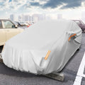 Car Cover for Automobiles 185 Inch Rain Sun UV Protection Universal Fit Sedan Toyota Corolla - Silver - Garages