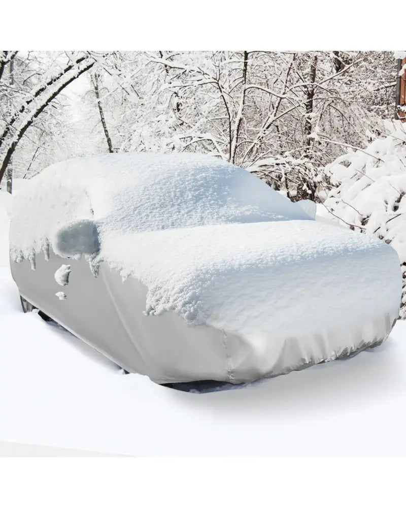 Car Cover for Automobiles 193 Inch Rain Sun UV Protection Universal Fit Sedan Chevrolet Ford Nissan - Silver - Garages