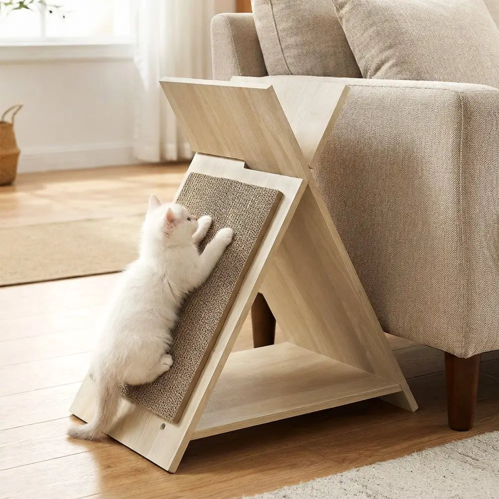 Cat Scratcher for Claw Sharpening and Furniture Protection-Natural - Natural - Cat Trees Condos & Scratchers