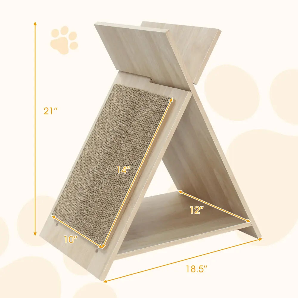 Cat Scratcher for Claw Sharpening and Furniture Protection-Natural - Natural - Cat Trees Condos & Scratchers
