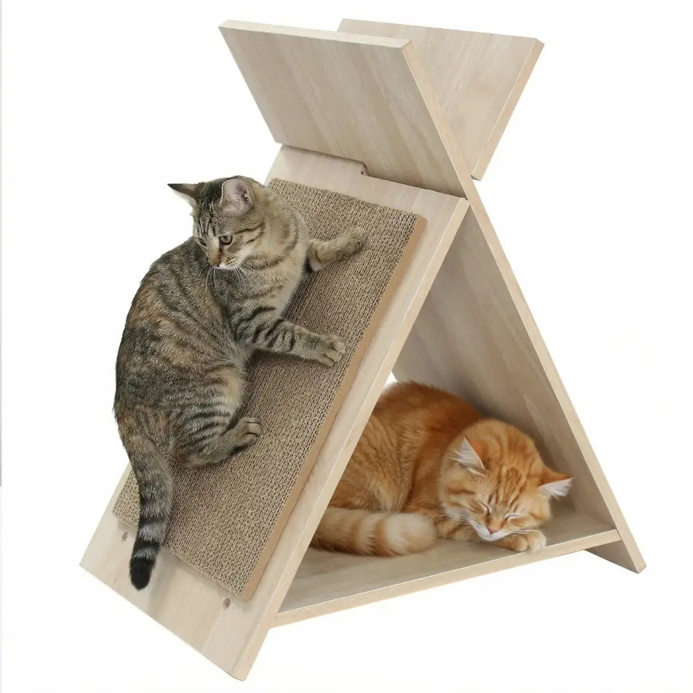 Cat Scratcher for Claw Sharpening and Furniture Protection-Natural - Natural - Cat Trees Condos & Scratchers