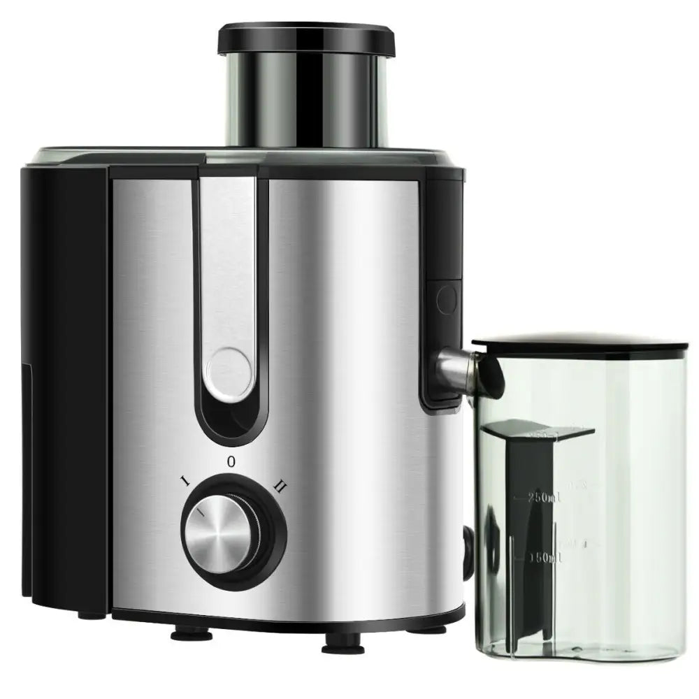 Centrifugal Juicer Machine Juicer Extractor Dual Speed - Silver - Juicers & Coffee Machines