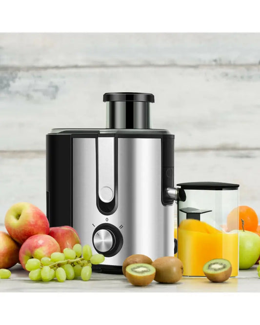 Centrifugal Juicer Machine Juicer Extractor Dual Speed - Silver - Juicers & Coffee Machines