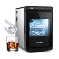 Clear Ice Cube Maker Countertop 1.6 Inches Large Square Ice Cubes-Silver - Silver - Ice Makers