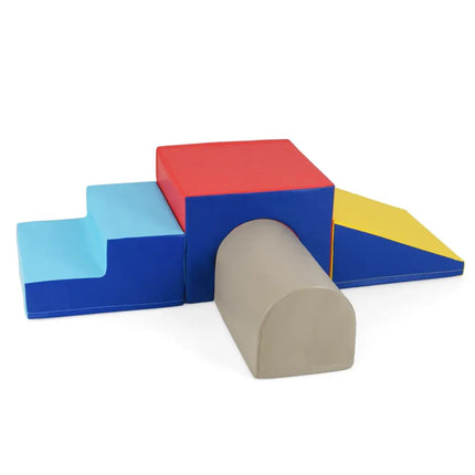 Climb and Crawl Foam Block Play Set for Infant Baby - Yellow - Oasis Home Essentials