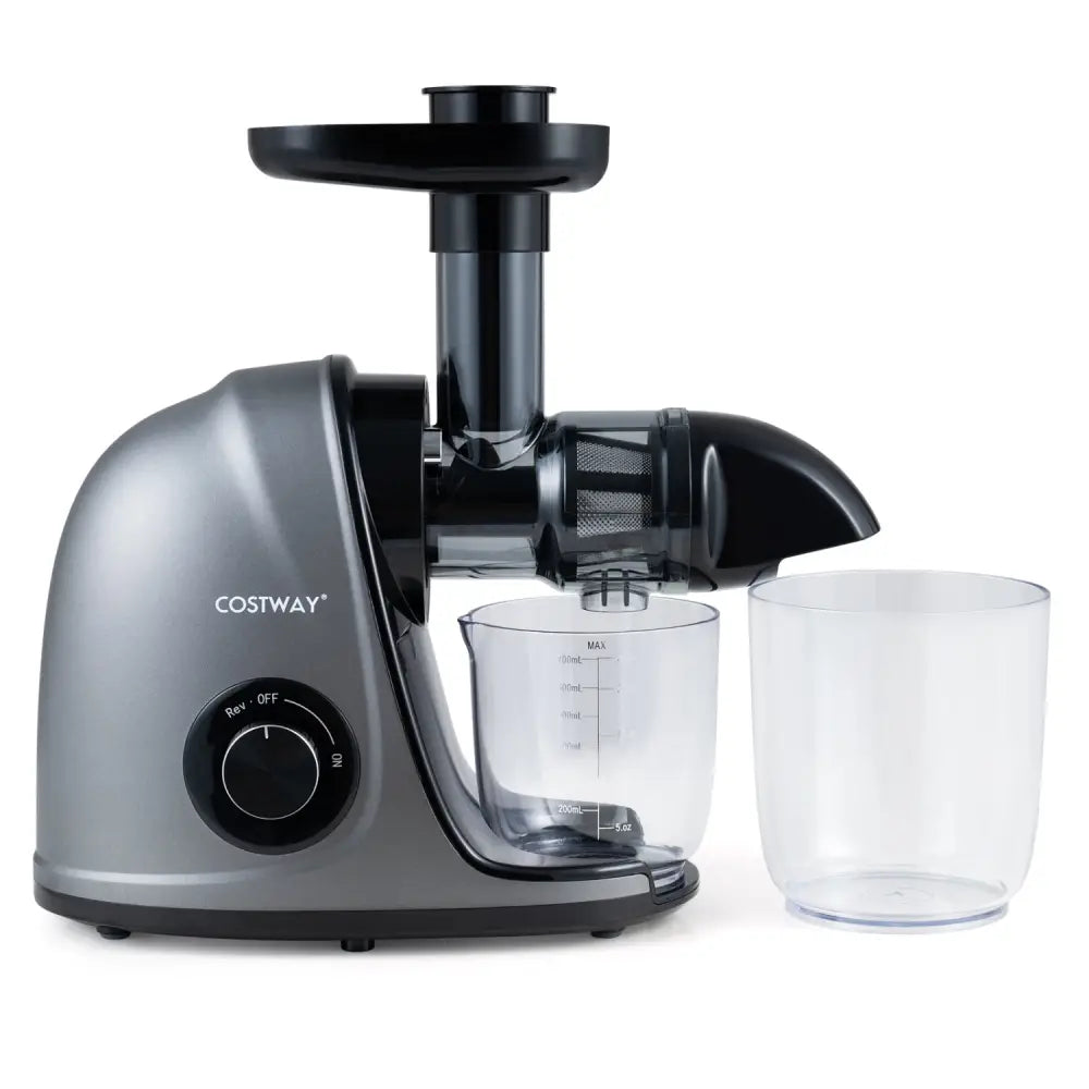Cold Press Juicer Machine with 95% High Yield and 2-Speed Modes-Sliver - Silver - Juicers & Coffee Machines