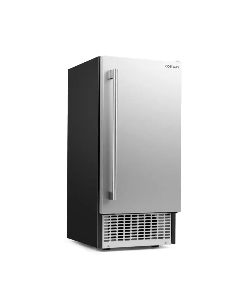 Commercial Under Counter Ice Maker 90 lbs/Day Built-in Freestanding Ice Making Machine - Silver - Ice Makers