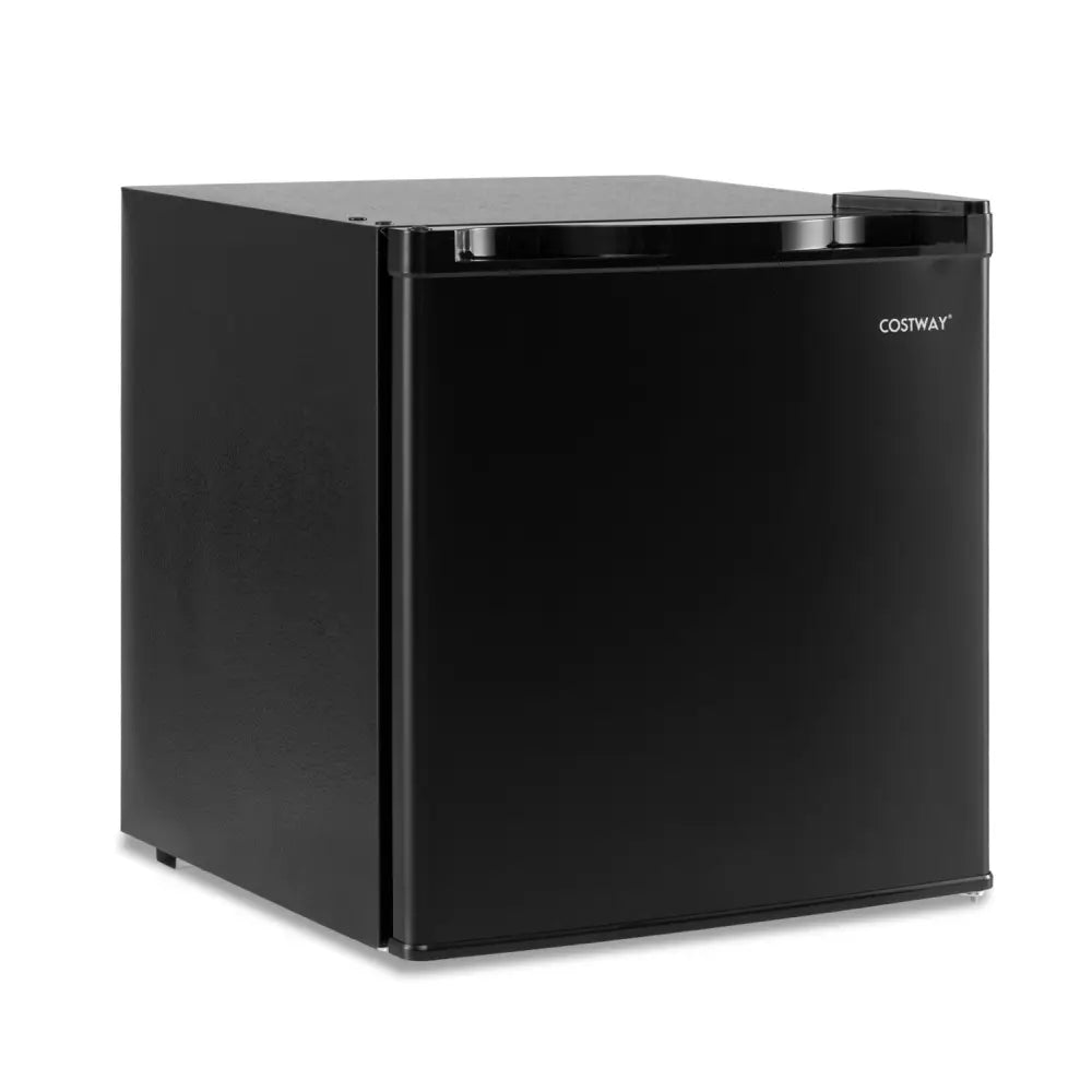 Compact Mini Fridge with 7-Level Adjustable Thermostat-Black - Black - Refrigerators