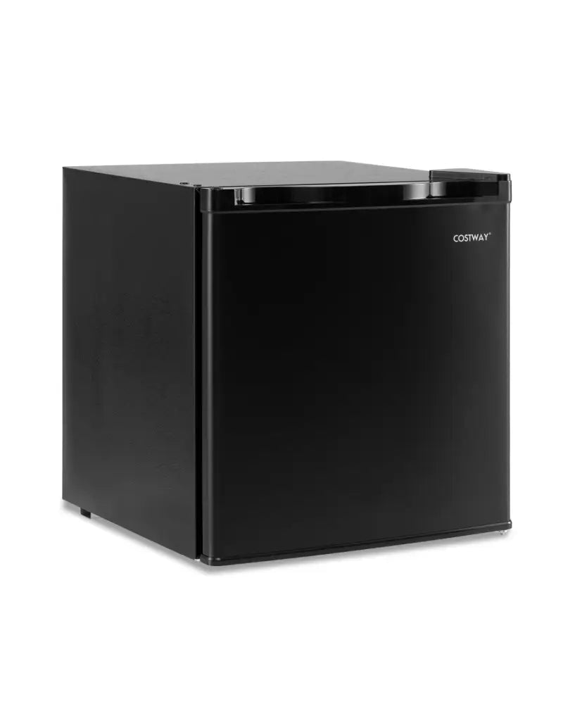 Compact Mini Fridge with 7-Level Adjustable Thermostat-Black - Black - Refrigerators