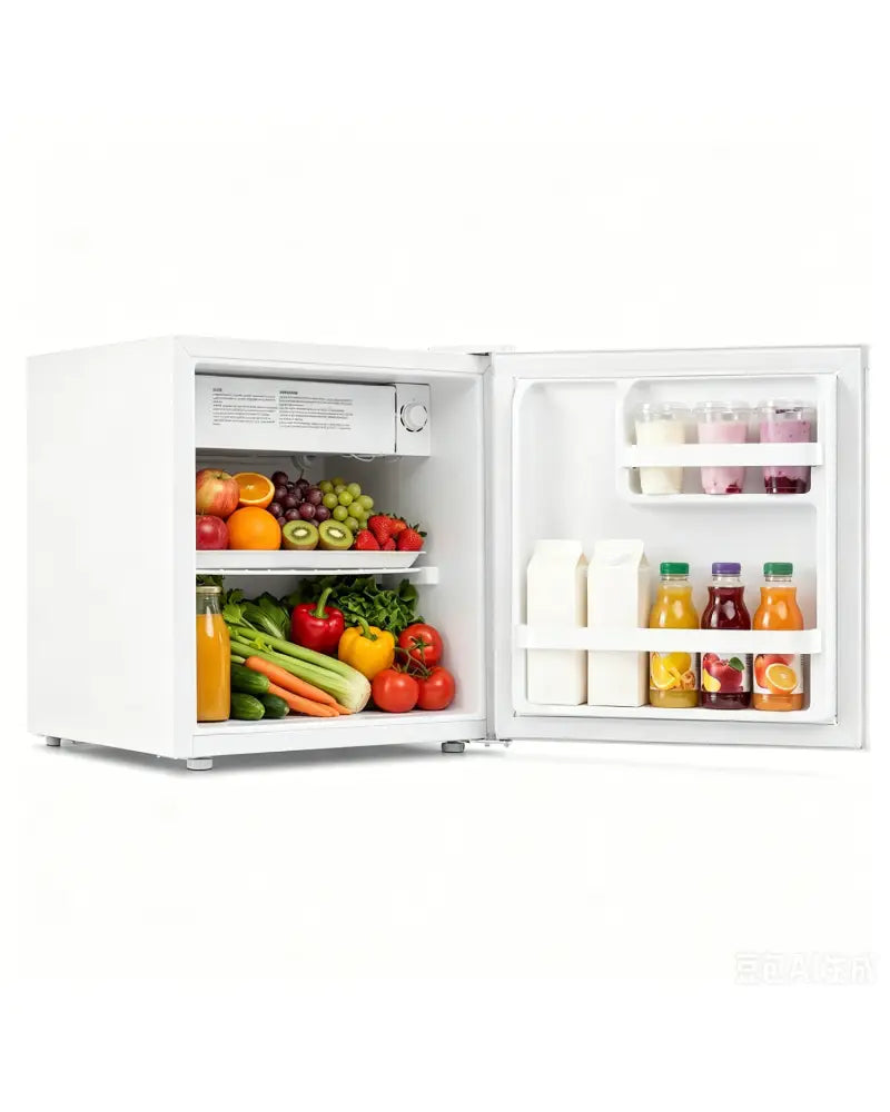 Compact Mini Fridge with 7-Level Adjustable Thermostat-White - White - Refrigerators