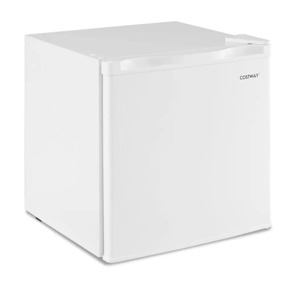 Compact Mini Fridge with 7-Level Adjustable Thermostat-White - White - Refrigerators