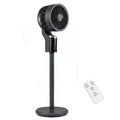 Compact Oscillating Standing Fan with 70° Oscillation and 90° Tilt for Home Office-Black - Black - Fans