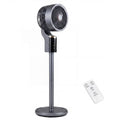 Compact Oscillating Standing Fan with 70° Oscillation and 90° Tilt for Home Office-Gray - Gray - Fans