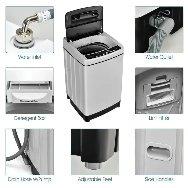 Compact Washer and Dryer Combo Automatic Washing Machine and Tumble Dryer - Washers & Dryers