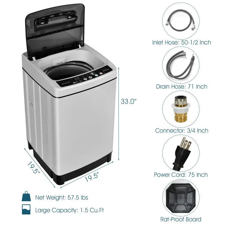 Compact Washer and Dryer Combo Automatic Washing Machine and Tumble Dryer - Washers & Dryers