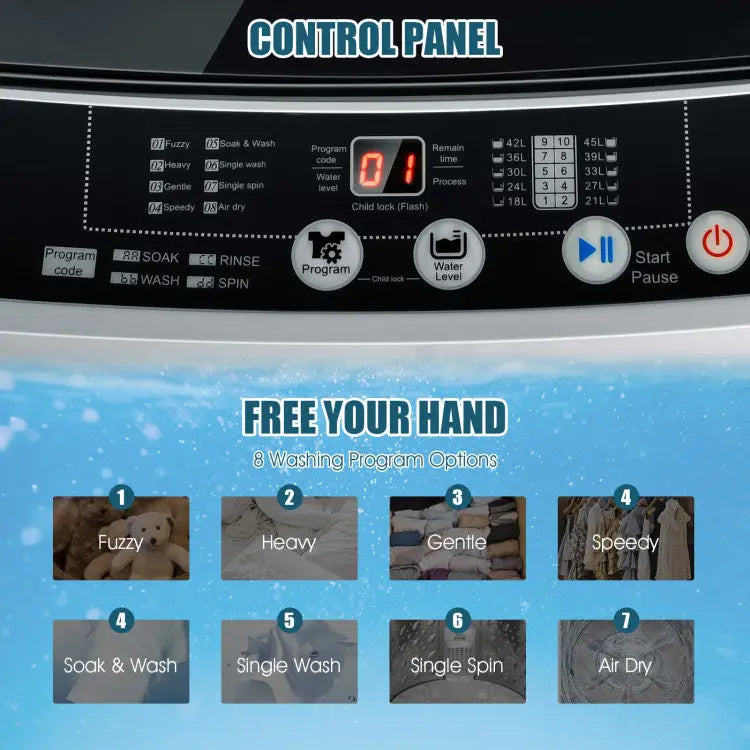Compact Washer and Dryer Combo Automatic Washing Machine and Tumble Dryer - Washers & Dryers