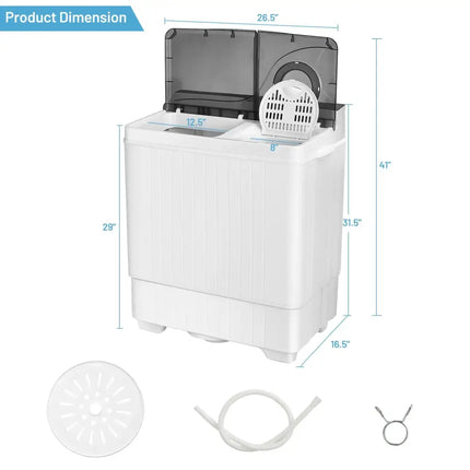 Compact Washer and Dryer Laundry Combo for Fast Household Laundry Costway