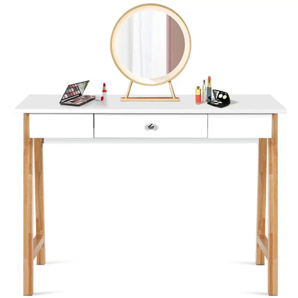 Computer Desk Laptop PC Writing Table - Natural - Writing Desks