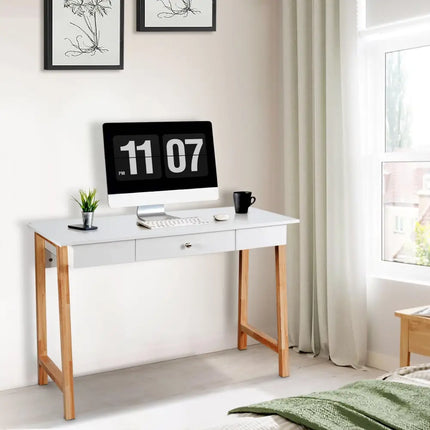 Computer Desk Laptop PC Writing Table - Natural - Writing Desks
