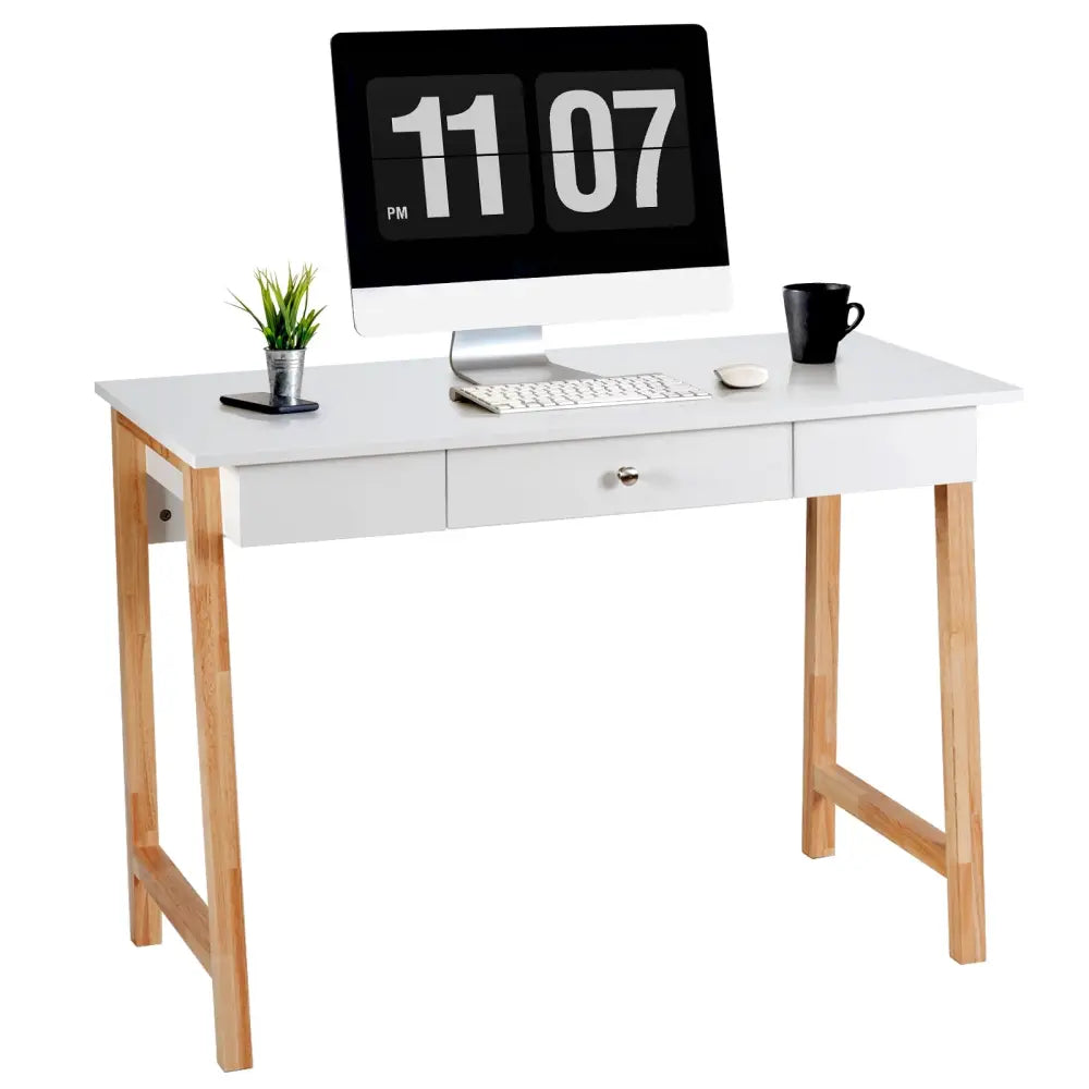 Computer Desk Laptop PC Writing Table - Natural - Writing Desks