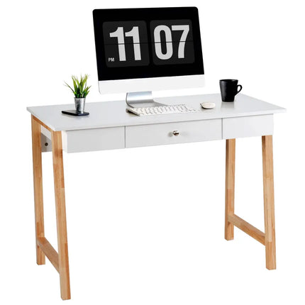 Computer Desk Laptop PC Writing Table - Natural - Writing Desks